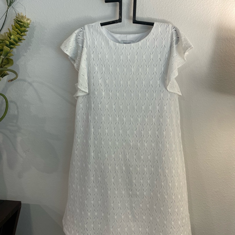 Nine West White Lace Dress